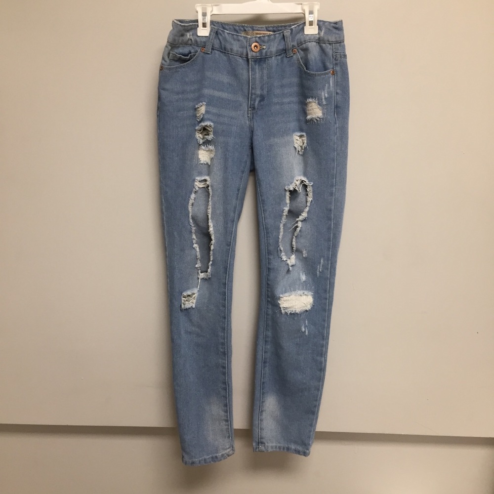 This is a pair of Holy jeans.
